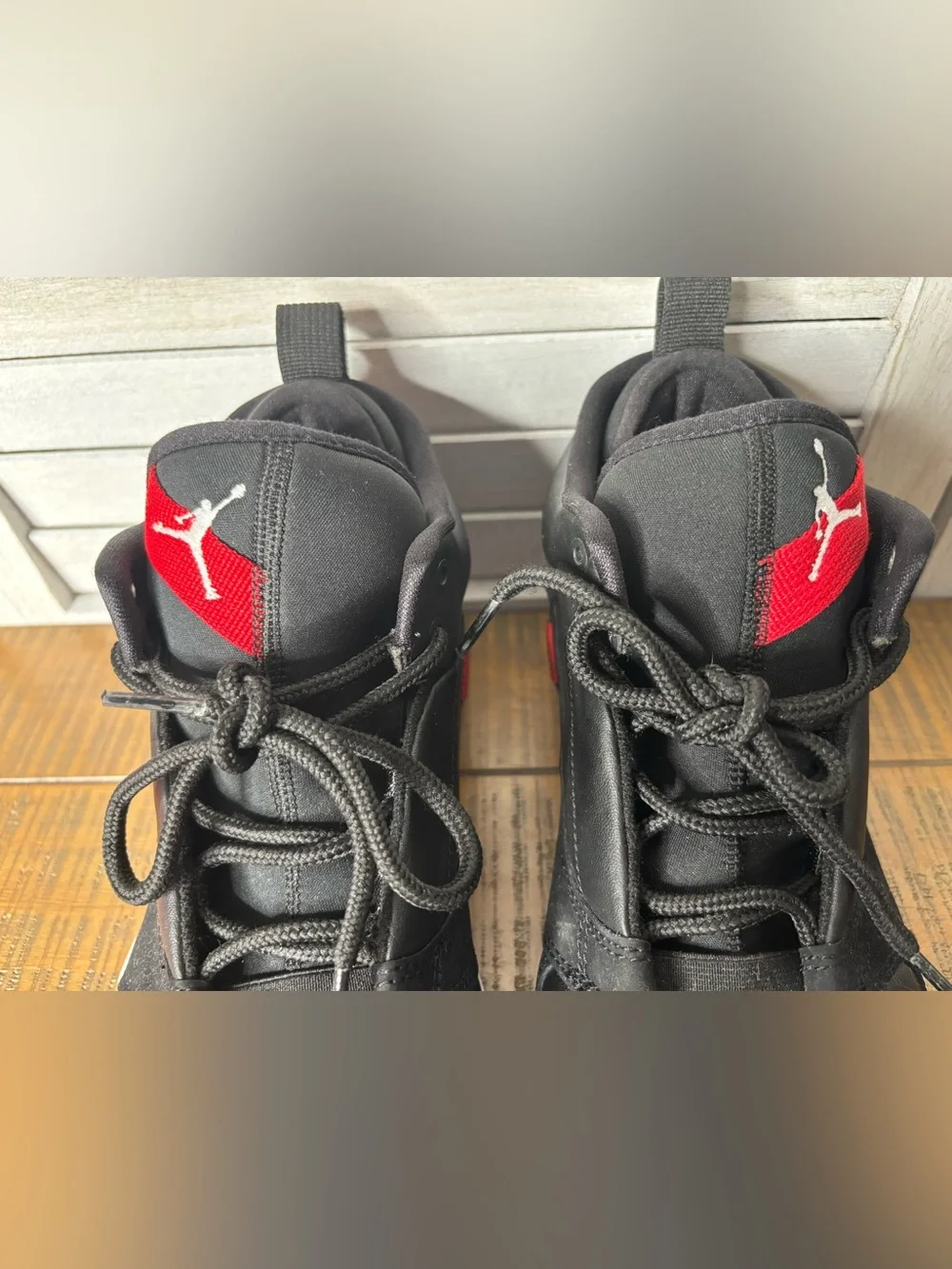 Jordan Access Bred Black Gym Red White High Top Sneaker AV5105-001 Men's Size 8